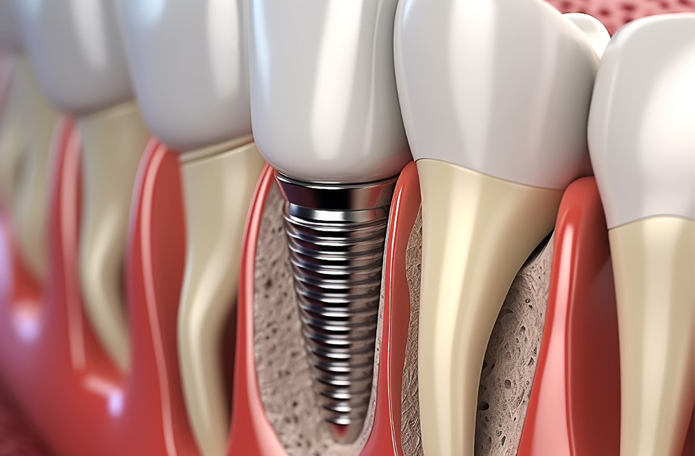 Dental implants dentist consultation at Napa Dental Woodbridge showing tooth replacement options